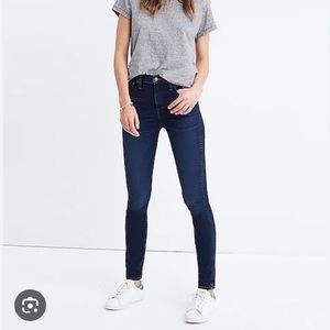Madewell 10” high rise skinny jeans